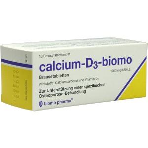 calcium-D3-biomo Brausetabletten, 10 ST