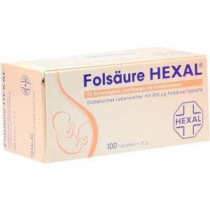 Folsäure HEXAL 400ug, 100 ST
