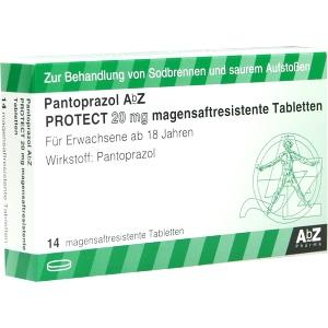 Pantoprazol AbZ PROTECT 20mg magensaftresistentTabletten, 14 ST