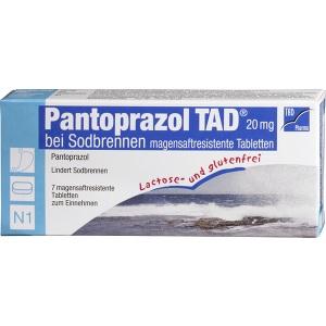 Pantoprazol TAD 20mg bei Sodbrennen, 7 ST