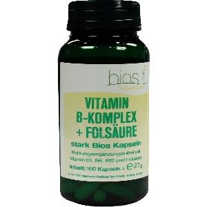 Vitamin B Komplex+Folsäure stark Bios Kapseln, 100 ST