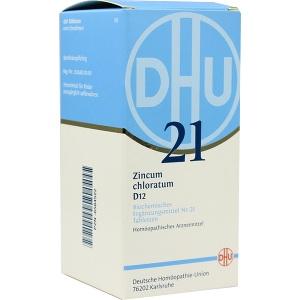 BIOCHEMIE DHU 21 Zincum chloratum D12 Tabletten, 420 ST