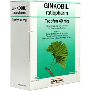 Ginkobil-ratiopharm Tropfen 40mg, 300 ML
