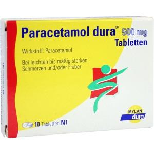 Paracetamol dura 500mg Tabletten, 10 ST