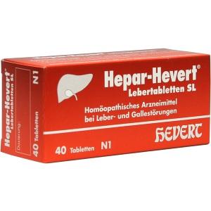 Hepar-Hevert Lebertabletten SL, 40 ST