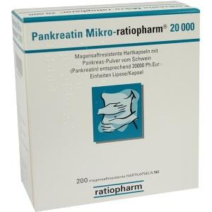 Pankreatin Mikro-ratiopharm 20000, 200 ST