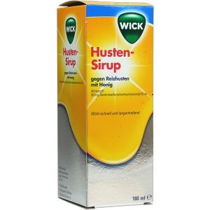 WICK Husten-Sirup gegen Reizhusten mit Honig, 180 ML