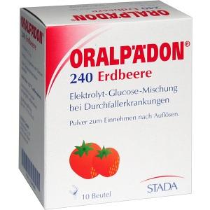 Oralpädon 240 Erdbeere Beutel, 10 ST