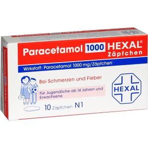 Paracetamol 1000 Hexal Zaepfchen, 10 ST