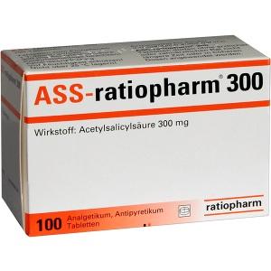 ASS-ratiopharm 300mg Tabletten, 100 ST