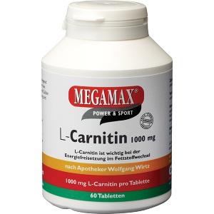 L-Carnitin 1000mg Megamax, 60 ST