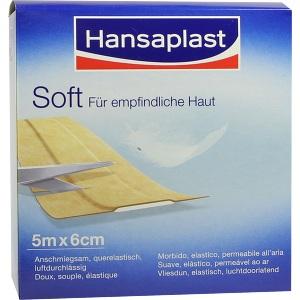 Hansaplast Soft 5mx6cm Rolle, 1 ST
