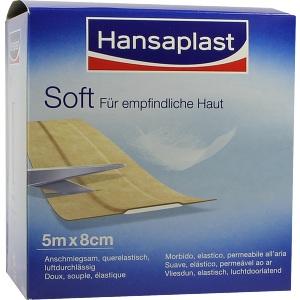 Hansaplast Soft 5mx8cm Rolle, 1 ST