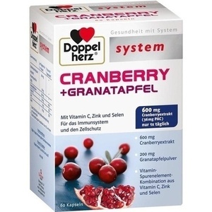 Doppelherz Cranberry + Granatapfel system, 60 ST