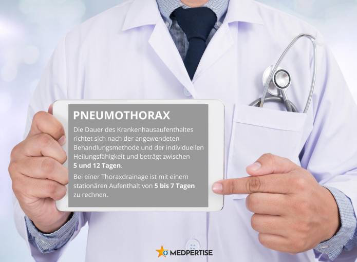 Pneumothorax Dauer Krankenhausaufenthalt