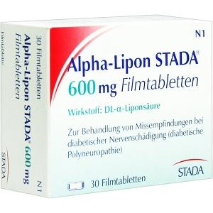 Alpha-Lipon STADA 600mg Filmtabletten, 30 ST