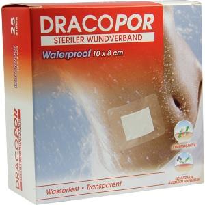 Dracopor Waterproof Wundverband steril 8cmx10cm, 25 ST