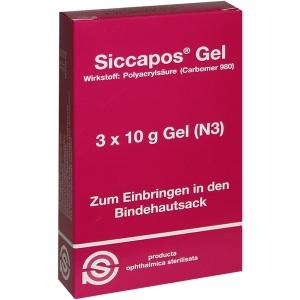 Siccapos Gel, 3x10 G