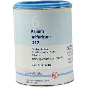 BIOCHEMIE DHU 6 KALIUM SULFURICUM D12, 1000 ST