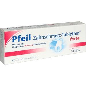 Pfeil Zahnschmerz-Tabletten forte, 10 ST