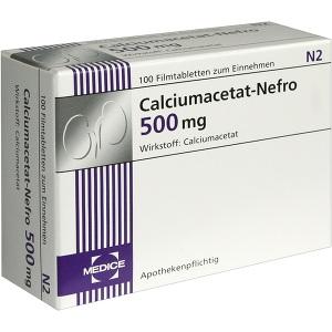 Calciumacetat-Nefro 500mg, 100 ST