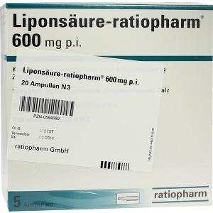 Liponsäure-ratiopharm 600mg p.i., 20 ST