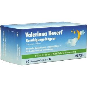Valeriana Hevert Beruhigungsdragees, 50 ST