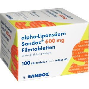 alpha-Liponsaeure Sandoz 600mg, 100 ST