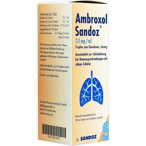 Ambroxol Sandoz 7.5mg/ml Tropfen, 100 ML