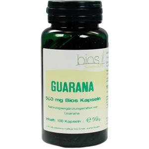 Guarana 500mg Bios Kapseln, 100 ST