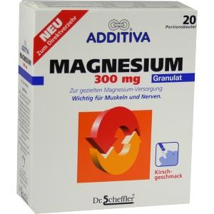 ADDITIVA Magnesium 300mg Sticks Kirsche, 20 ST