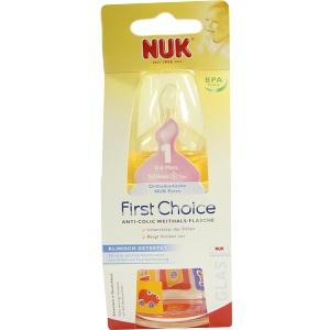 NUK FIRST C Glasflasche120ml Silikon Sauger Gr.1 S, 120 ML