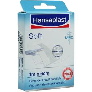 Hansaplast med Soft 1mx6cm 10 Abschnitte, 10 ST