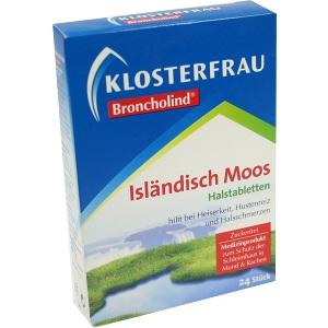 Broncholind Isländisch Moos Halstabletten, 24 ST