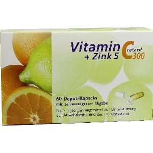 Vitamin C 300 + Zink 5 retard, 60 ST