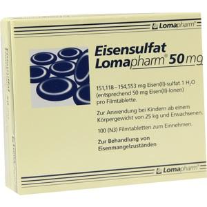 Eisensulfat Lomapharm 50mg, 100 ST
