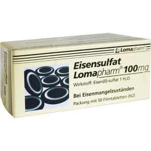 Eisensulfat Lomapharm 100mg, 50 ST