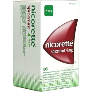 Nicorette 4mg spicemint Kaugummi, 105 ST