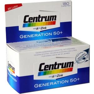 Centrum Generation 50+ A-Zink + FloraGlo Lutein, 180 ST