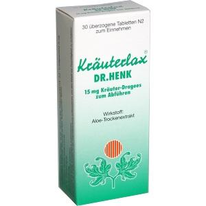 Kräuterlax DR.HENK 15mg Kräuter-Dragees z. Abführen, 30 ST