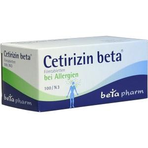 Cetirizin beta, 100 ST
