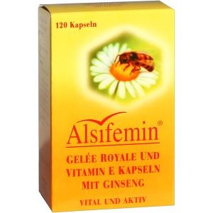 ALSIFEMIN Gelee Royale u. Vit. E. Kaps. m. Ginseng, 120 ST