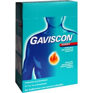 Gaviscon Advance Pfefferminz, 12x10 ML