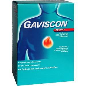 Gaviscon Advance Pfefferminz, 24x10 ML