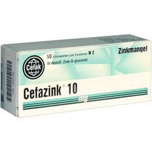 Cefazink 10mg, 50 ST