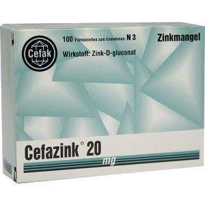 Cefazink 20mg, 100 ST