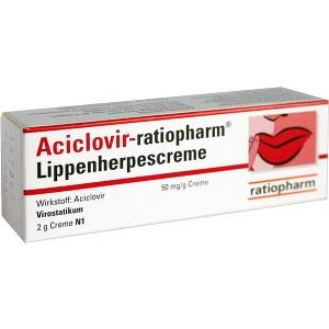Aciclovir-ratiopharm Lippenherpescreme, 2 G