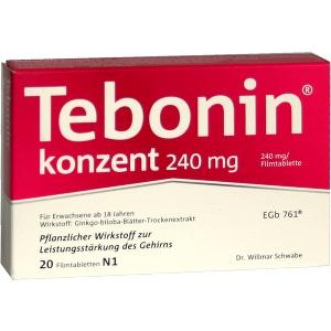Tebonin Konzent 240 mg, 20 ST