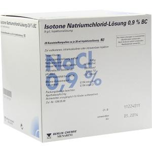 Isotone NaCl Lösung 0.9% BC Plast, 20X20 ML