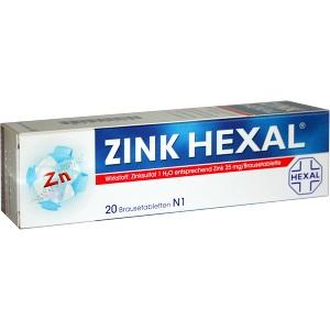 Zink HEXAL Brausetabletten, 20 ST